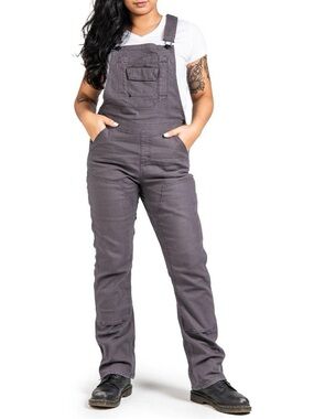 Women's Dovetail Workwear Workwear Freshley Overalls Size 4 Dark Gray